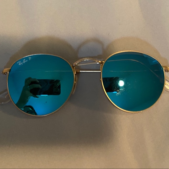 ray ban round metal sunglasses blue ray ban round metal sunglasses blue